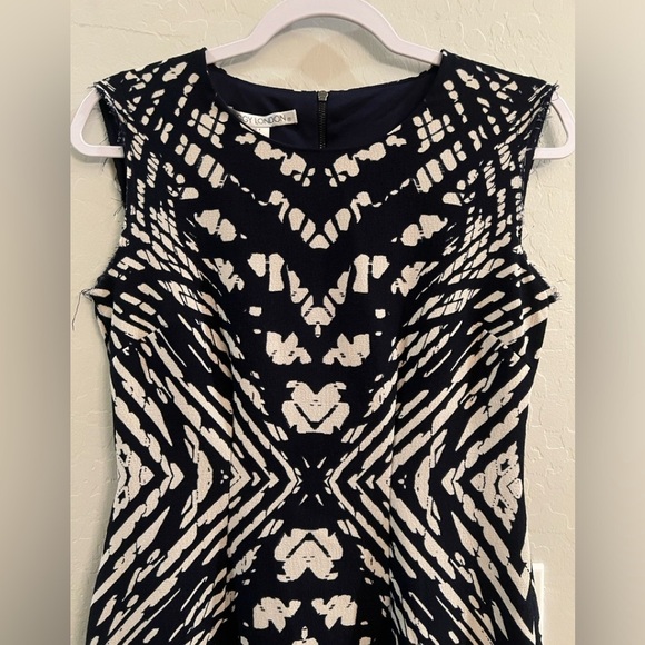 Maggy London size 4 black and tan sheath dress - Picture 3 of 11